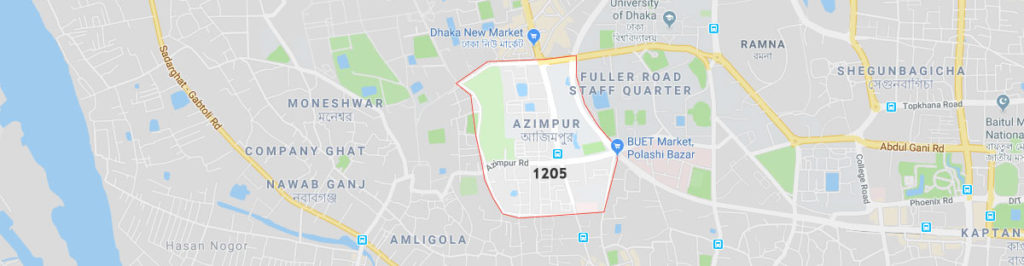 Azimpur postal code