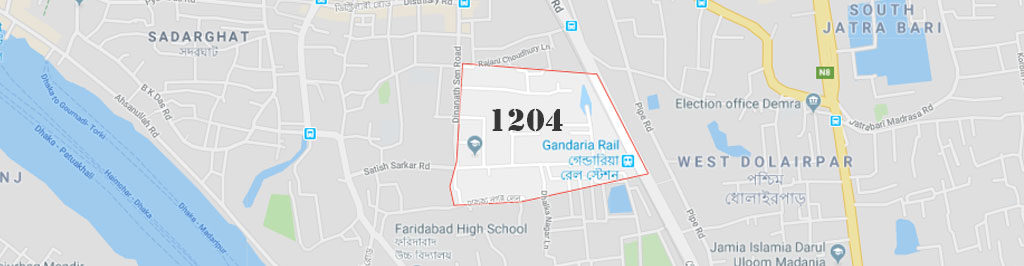 Gandaria Dhaka Postal Code 