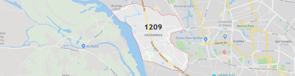 hazaribagh postal code Dhaka