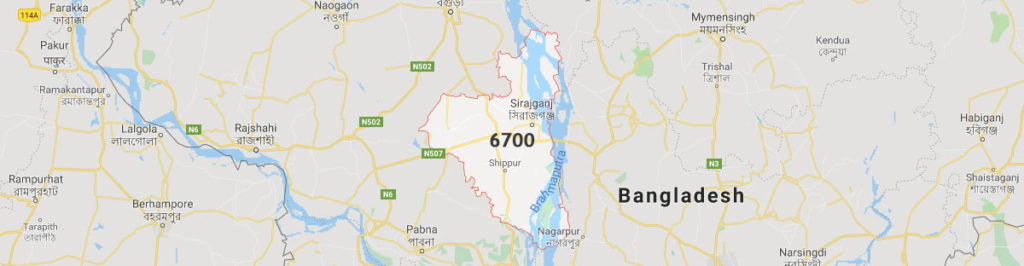 Sirajganj postal code 