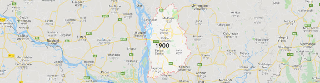 Tangail postal code or zip code