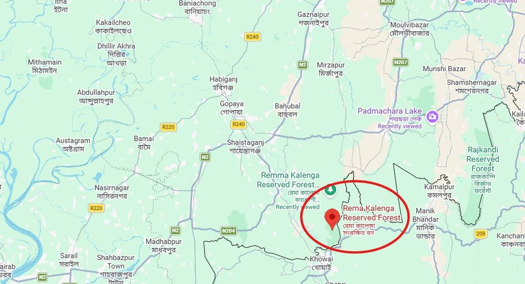 রেমা কালেঙ্গা বন্যপ্রাণী অভয়ারণ্য কোথায় অবস্থিত