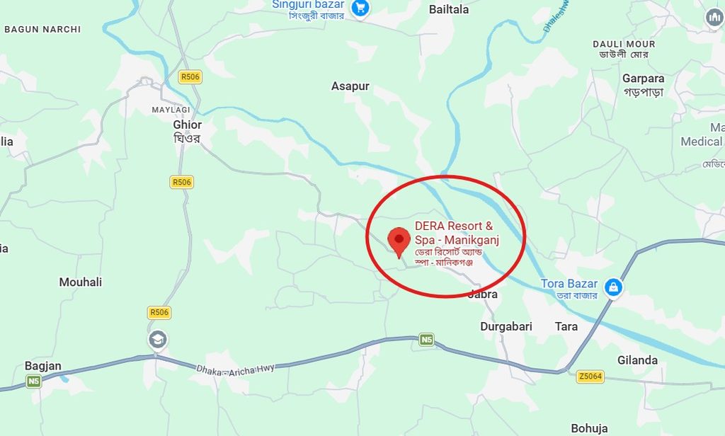 ডেরা রিসোর্ট অ্যান্ড স্পা মানিকগঞ্জ টুরিস্ট স্পট