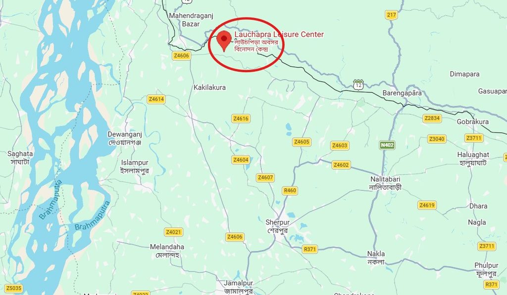 লাউচাপড়া অবকাশ কেন্দ্র জামালপুর - map